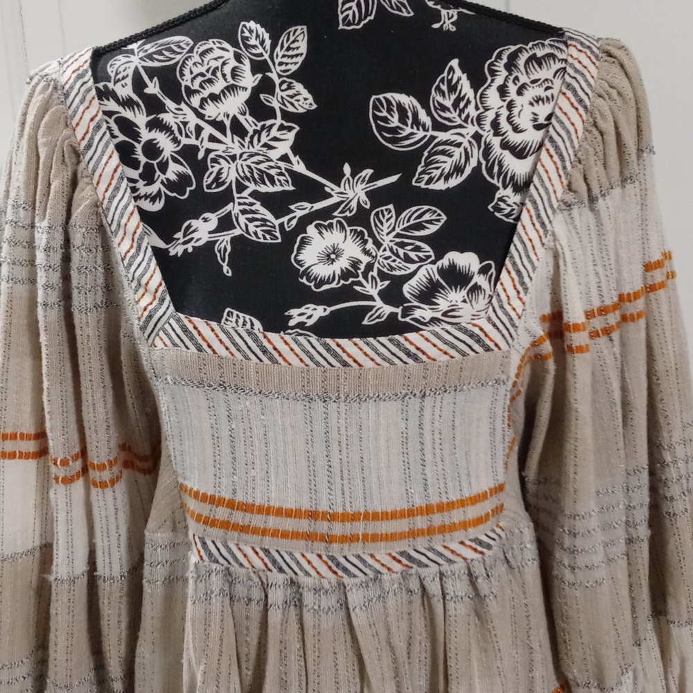 🆕️ 🧡Free People🧡 - Cozy Striped Mini Dress - Picture 8 of 16